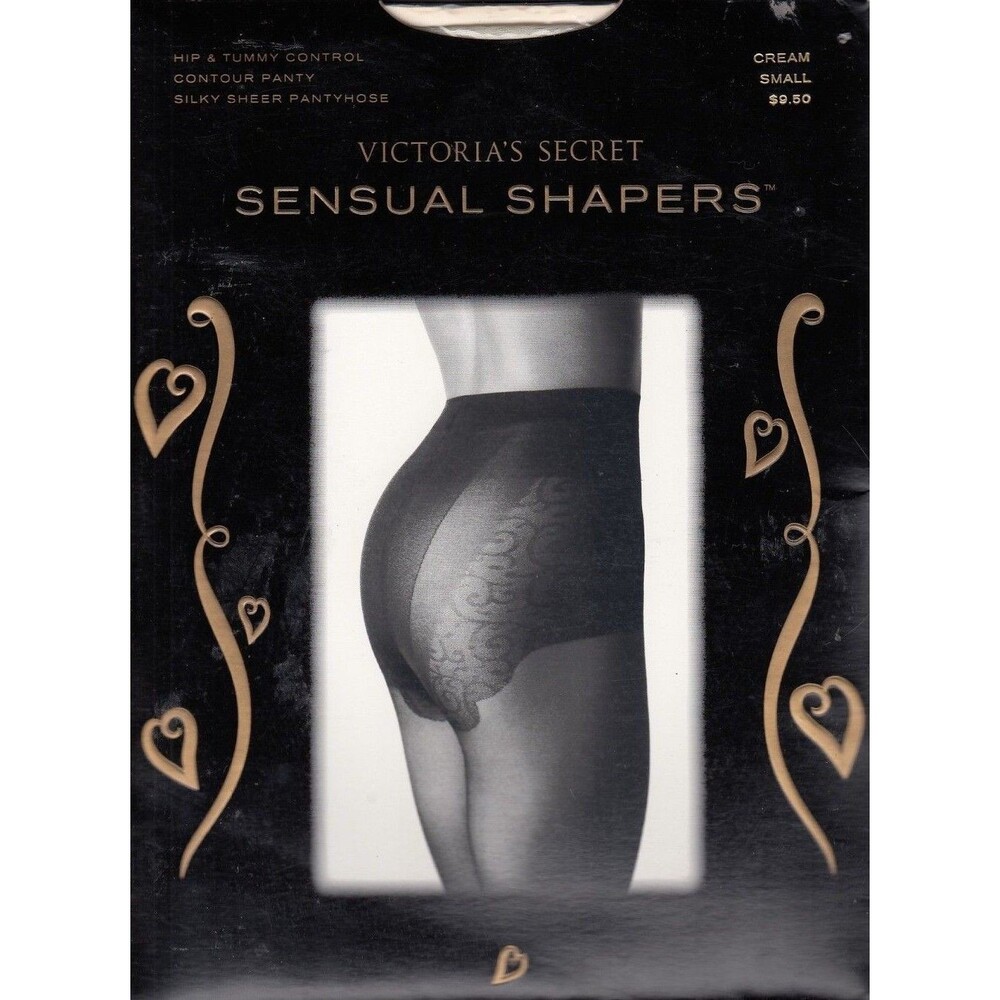 Victoria's Secret Sensual Shapers Control Pantyhose, Small, Deep Navy NIP